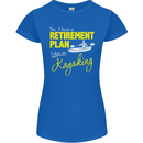 Retirement Plan I Plan on Kayaking Kayak Womens Petite Cut T-Shirt Royal Blue
