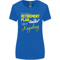 Retirement Plan I Plan on Kayaking Kayak Womens Wider Cut T-Shirt Royal Blue