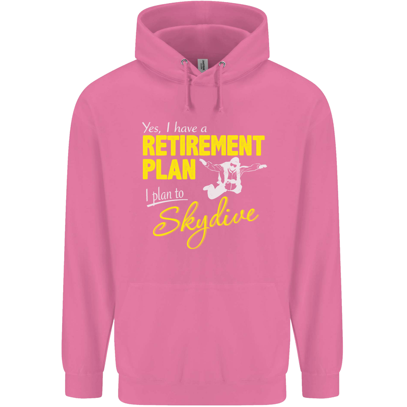 Retirement Plan I Plan to Skydive Skydiving Mens 80% Cotton Hoodie Azelea