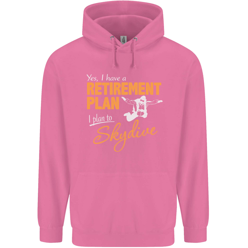 Retirement Plan I Plan to Skydive Skydiving Mens 80% Cotton Hoodie Azelea