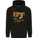Retirement Plan I Plan to Skydive Skydiving Mens 80% Cotton Hoodie Black