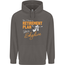 Retirement Plan I Plan to Skydive Skydiving Mens 80% Cotton Hoodie Charcoal