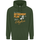 Retirement Plan I Plan to Skydive Skydiving Mens 80% Cotton Hoodie Forest Green