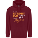 Retirement Plan I Plan to Skydive Skydiving Mens 80% Cotton Hoodie Maroon