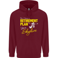 Retirement Plan I Plan to Skydive Skydiving Mens 80% Cotton Hoodie Maroon