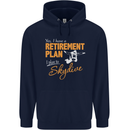 Retirement Plan I Plan to Skydive Skydiving Mens 80% Cotton Hoodie Navy Blue