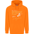Retirement Plan I Plan to Skydive Skydiving Mens 80% Cotton Hoodie Orange