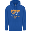 Retirement Plan I Plan to Skydive Skydiving Mens 80% Cotton Hoodie Royal Blue