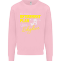 Retirement Plan I Plan to Skydive Skydiving Mens Sweatshirt Jumper Light Pink