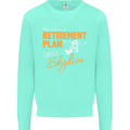 Retirement Plan I Plan to Skydive Skydiving Mens Sweatshirt Jumper Peppermint