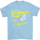 Retirement Plan I Plan to Skydive Skydiving Mens T-Shirt Cotton Gildan Light Blue
