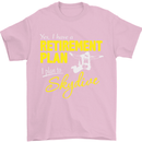 Retirement Plan I Plan to Skydive Skydiving Mens T-Shirt Cotton Gildan Light Pink