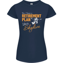 Retirement Plan I Plan to Skydive Skydiving Womens Petite Cut T-Shirt Navy Blue
