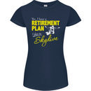 Retirement Plan I Plan to Skydive Skydiving Womens Petite Cut T-Shirt Navy Blue