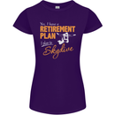 Retirement Plan I Plan to Skydive Skydiving Womens Petite Cut T-Shirt Purple
