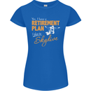 Retirement Plan I Plan to Skydive Skydiving Womens Petite Cut T-Shirt Royal Blue