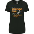 Retirement Plan I Plan to Skydive Skydiving Womens Wider Cut T-Shirt Black