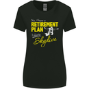 Retirement Plan I Plan to Skydive Skydiving Womens Wider Cut T-Shirt Black