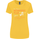 Retirement Plan I Plan to Skydive Skydiving Womens Wider Cut T-Shirt Yellow