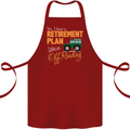 Retirement Plan Off Roading 4X4 Road Funny Cotton Apron 100% Organic Maroon