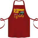 Retirement Plan Off Roading 4X4 Road Funny Cotton Apron 100% Organic Maroon