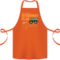 Retirement Plan Off Roading 4X4 Road Funny Cotton Apron 100% Organic Orange