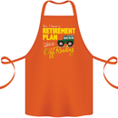 Retirement Plan Off Roading 4X4 Road Funny Cotton Apron 100% Organic Orange