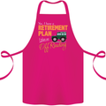 Retirement Plan Off Roading 4X4 Road Funny Cotton Apron 100% Organic Pink