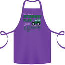 Retirement Plan Off Roading 4X4 Road Funny Cotton Apron 100% Organic Purple