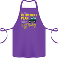 Retirement Plan Off Roading 4X4 Road Funny Cotton Apron 100% Organic Purple