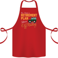 Retirement Plan Off Roading 4X4 Road Funny Cotton Apron 100% Organic Red