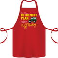 Retirement Plan Off Roading 4X4 Road Funny Cotton Apron 100% Organic Red