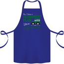 Retirement Plan Off Roading 4X4 Road Funny Cotton Apron 100% Organic Royal Blue