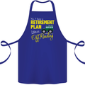 Retirement Plan Off Roading 4X4 Road Funny Cotton Apron 100% Organic Royal Blue