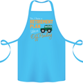 Retirement Plan Off Roading 4X4 Road Funny Cotton Apron 100% Organic Turquoise