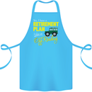 Retirement Plan Off Roading 4X4 Road Funny Cotton Apron 100% Organic Turquoise
