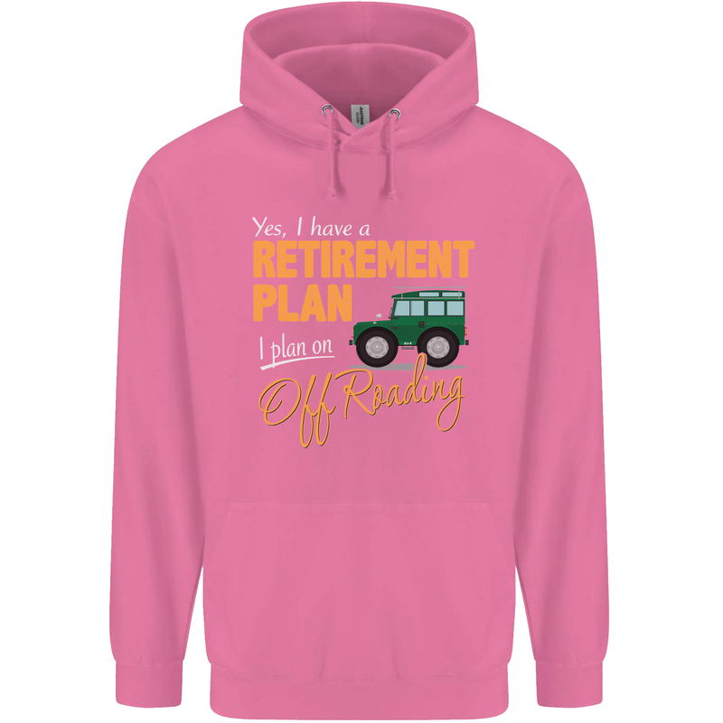 Retirement Plan Off Roading 4X4 Road Funny Mens 80% Cotton Hoodie Azelea