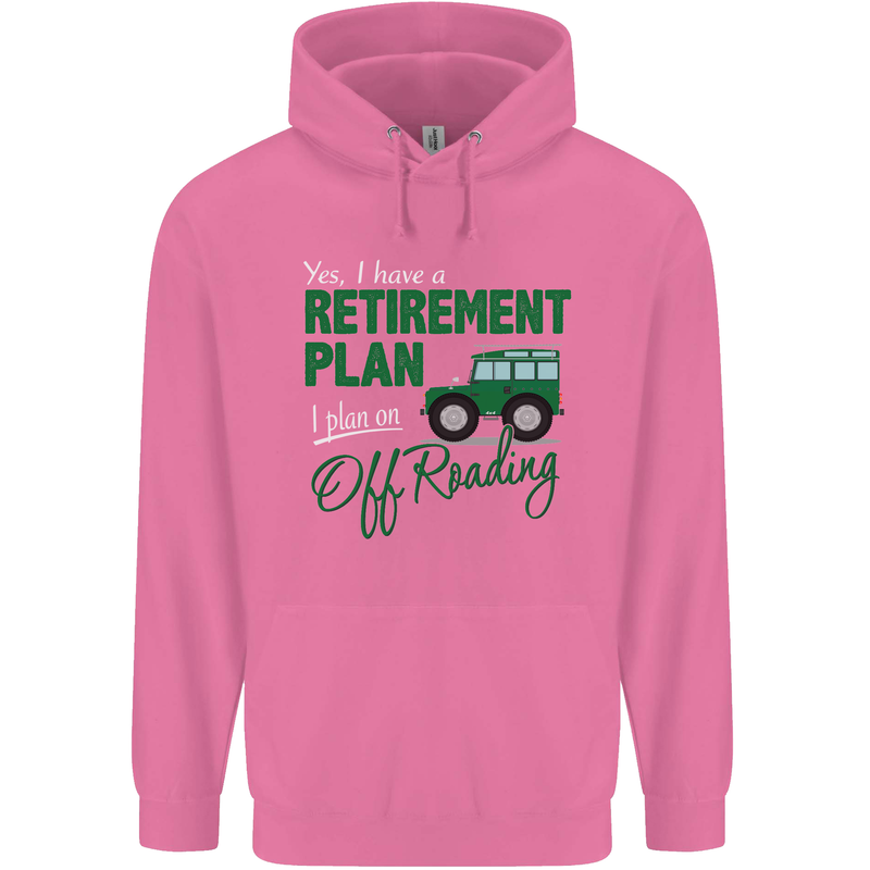 Retirement Plan Off Roading 4X4 Road Funny Mens 80% Cotton Hoodie Azelea
