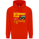 Retirement Plan Off Roading 4X4 Road Funny Mens 80% Cotton Hoodie Bright Red