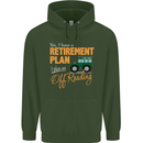 Retirement Plan Off Roading 4X4 Road Funny Mens 80% Cotton Hoodie Forest Green