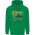 Retirement Plan Off Roading 4X4 Road Funny Mens 80% Cotton Hoodie Irish Green