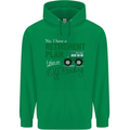 Retirement Plan Off Roading 4X4 Road Funny Mens 80% Cotton Hoodie Irish Green