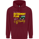 Retirement Plan Off Roading 4X4 Road Funny Mens 80% Cotton Hoodie Maroon