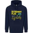 Retirement Plan Off Roading 4X4 Road Funny Mens 80% Cotton Hoodie Navy Blue
