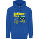 Retirement Plan Off Roading 4X4 Road Funny Mens 80% Cotton Hoodie Royal Blue