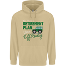 Retirement Plan Off Roading 4X4 Road Funny Mens 80% Cotton Hoodie Sand
