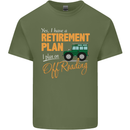 Retirement Plan Off Roading 4X4 Road Funny Mens Cotton T-Shirt Tee Top Military Green