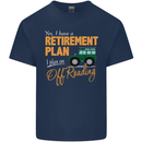 Retirement Plan Off Roading 4X4 Road Funny Mens Cotton T-Shirt Tee Top Navy Blue
