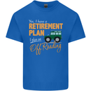 Retirement Plan Off Roading 4X4 Road Funny Mens Cotton T-Shirt Tee Top Royal Blue