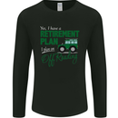 Retirement Plan Off Roading 4X4 Road Funny Mens Long Sleeve T-Shirt Black